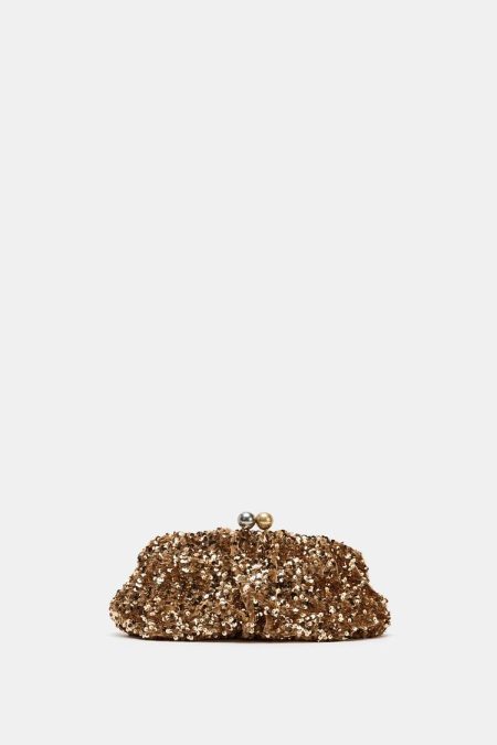 کیف کلاچ زنانه پولکی زارا – ZARA