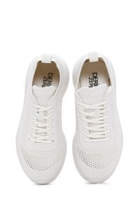 Derimod Zero کتونی زنونه طوسی بنددار با زیره ضخیم