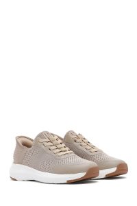 Derimod Zero کتونی مردانه پارچه‌ای بژ زیره ضخیم