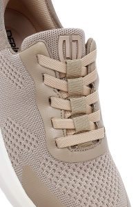 Derimod Zero کتونی مردانه پارچه‌ای بژ زیره ضخیم