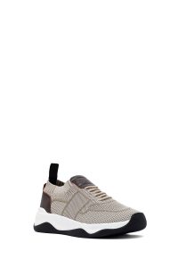 Derimod Zero کتونی مردانه پارچه‌ای بژ زیره ضخیم