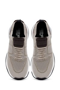 Derimod Zero کتونی مردانه پارچه‌ای بژ زیره ضخیم