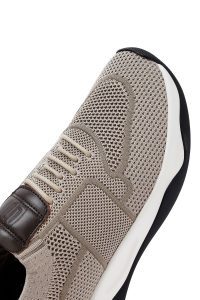 Derimod Zero کتونی مردانه پارچه‌ای بژ زیره ضخیم