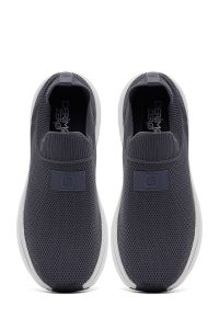 Derimod Zero کتونی مردانه پارچه‌ای طوسی زیره ضخیم