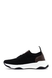 Derimod Zero کتونی مردانه پارچه‌ای مشکی زیره ضخیم