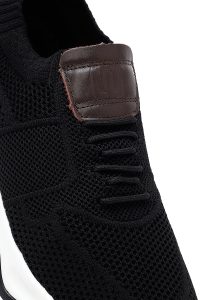 Derimod Zero کتونی مردانه پارچه‌ای مشکی زیره ضخیم