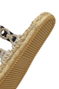 Kadın Altın Metalik Deri Terlik