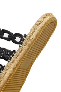 Kadın Siyah Deri Terlik