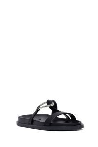 Kadın Siyah Taşlı Terlik