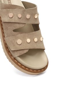 Kadın Vizon Süet Deri Terlik