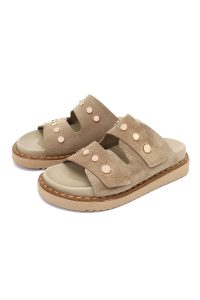 Kadın Vizon Süet Deri Terlik