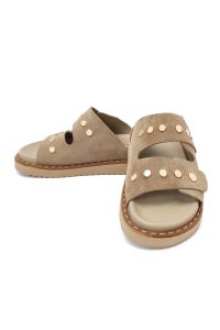 Kadın Vizon Süet Deri Terlik