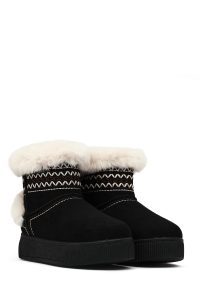 بوت تدی جیر زنانه مشکی لژدار دری مد