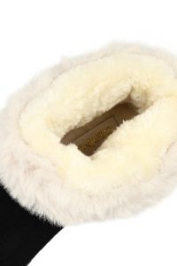 بوت تدی جیر زنانه مشکی لژدار دری مد