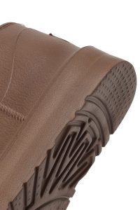 بوت زنانه تدی خزدار قهوه‌ای دری مد