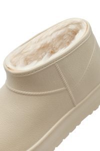 بوت زنانه تدی خزدار کرم دری مد