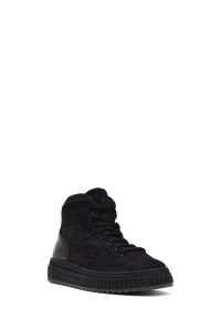 بوت نبوک مردانه مشکی بندی دری‌مد