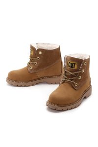 بوت چرمی خز دار ورمونت کاترپیلار شتری