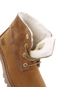 بوت چرمی خز دار ورمونت کاترپیلار شتری