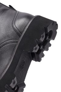 بوت چرمی زنانه مشکی زیپ‌دار دری‌مد