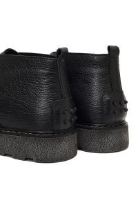 بوت چرمی مردانه مشکی بندی دری‌مد