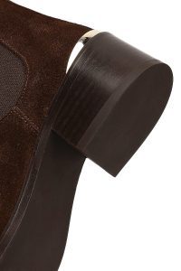 بوت چلسی جیر زنانه قهوه‌ای دری مد