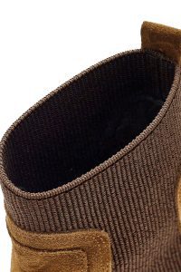 بوت چلسی زنانه جیر قهوه ای دری مد