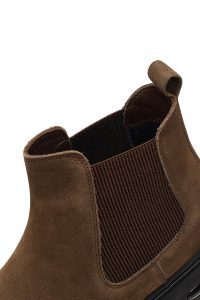 بوت چلسی نبوک مردانه قهوه‌ای دری‌مد