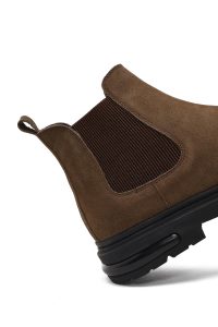 بوت چلسی نبوک مردانه قهوه‌ای دری‌مد