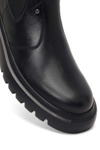 بوت چلسی چرمی مردانه مشکی دری‌مد