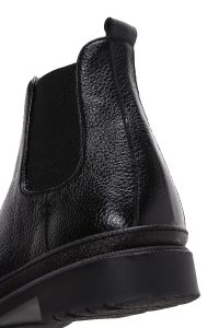 بوت چلسی کژوال چرمی مردانه مشکی دری‌مد