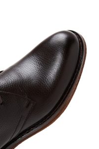 بوت کژوال مردانه چرمی قهوه‌ای بندی دری مد