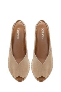 صندل زنانه اسپادریل جیر بژ دری مد