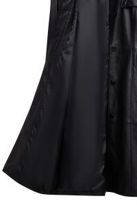 پالتو چرمی زنانه مشکی یقه پیراهنی Betina دری مد