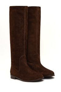 چکمه جیر زنانه قهوه‌ای دری‌مد