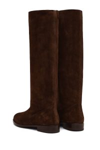 چکمه جیر زنانه قهوه‌ای دری‌مد