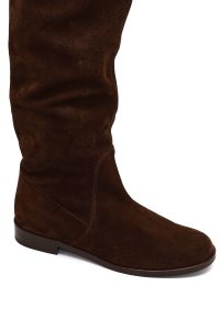 چکمه جیر زنانه قهوه‌ای دری‌مد