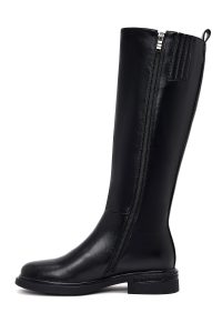 چکمه زنانه مشکی زیپ‌دار دری مد