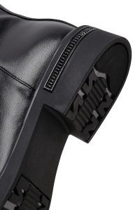 چکمه زنانه مشکی زیپ‌دار دری مد