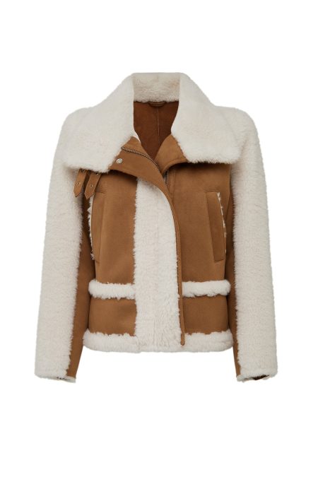 کاپشن تدی زنانه بژ کوتاه Kaprun دری مد