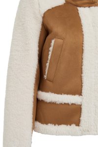 کاپشن تدی زنانه بژ کوتاه Kaprun دری مد