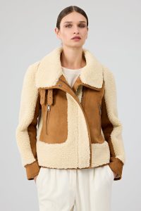 کاپشن تدی زنانه بژ کوتاه Samoens دری مد