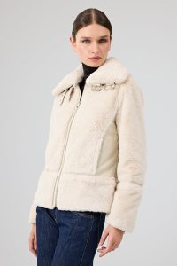 کاپشن تدی زنانه بژ Sevilla دری مد