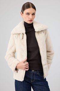 کاپشن تدی زنانه بژ Sevilla دری مد