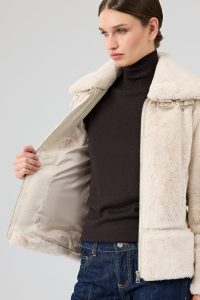 کاپشن تدی زنانه بژ Sevilla دری مد