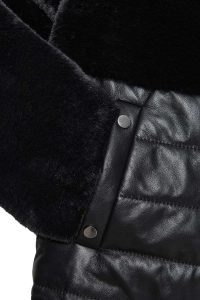 کاپشن تدی زنانه مشکی کلاه‌دار Alabama دری مد