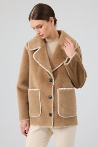 کاپشن تدی زنانه کاراملی Vald’isere دری مد