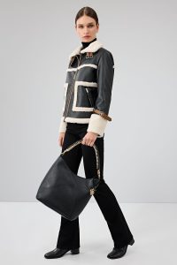 کاپشن زنانه Megeve تدی مشکی کوتاه دری مد