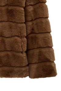 کاپشن زنانه Vienna تدی خردلی کلاه‌دار دری مد