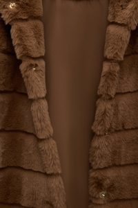 کاپشن زنانه Vienna تدی خردلی کلاه‌دار دری مد